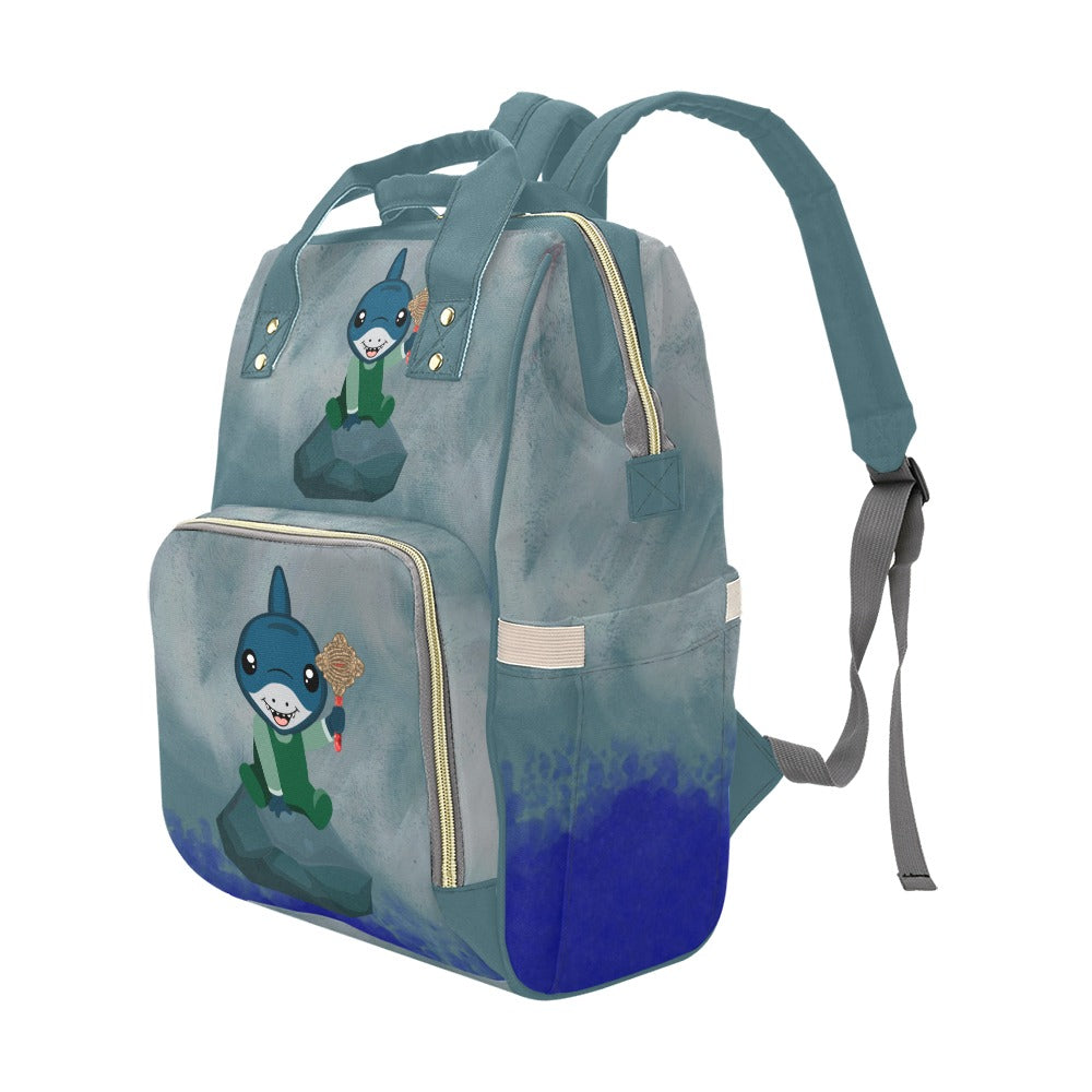 Wayne The White Shark Diaper Bags