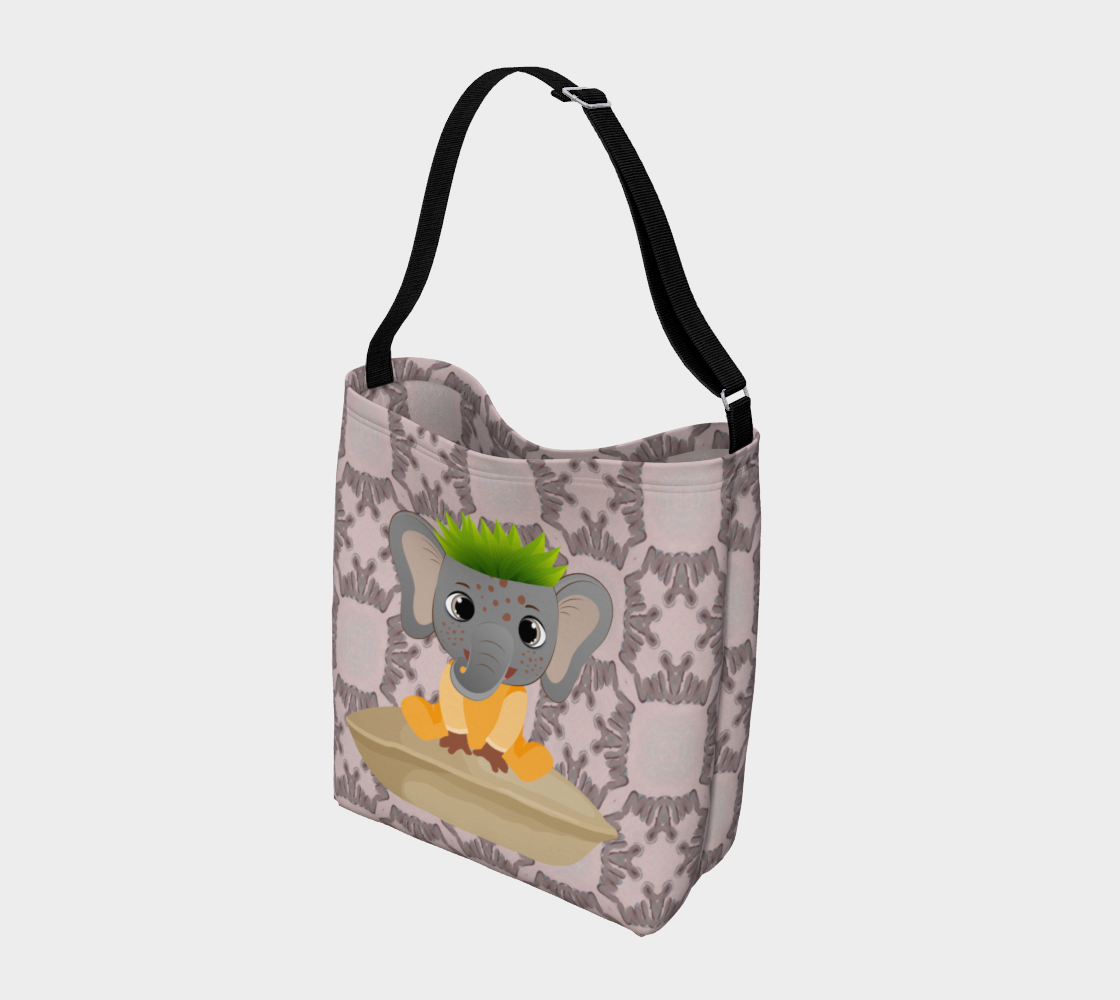 Erica The Elephant Messenger Tote