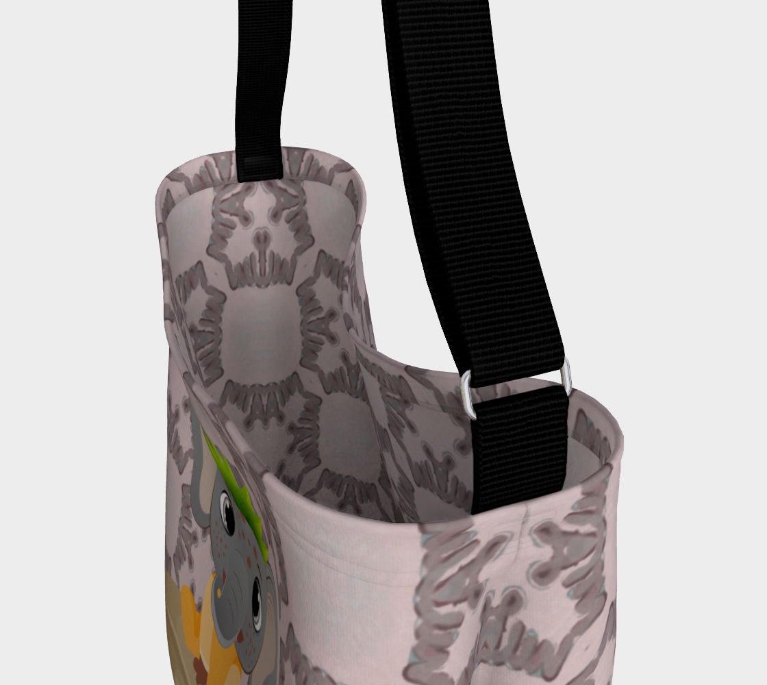 Erica The Elephant Messenger Tote